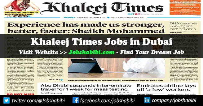 Khaleej Times Jobs