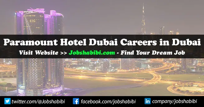 Paramount Hotel Dubai Careers